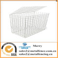 1mX1mX0.5m Galfan galvanizado Zn gabion pedra gaiola soldado flexível zoo gabião cesta